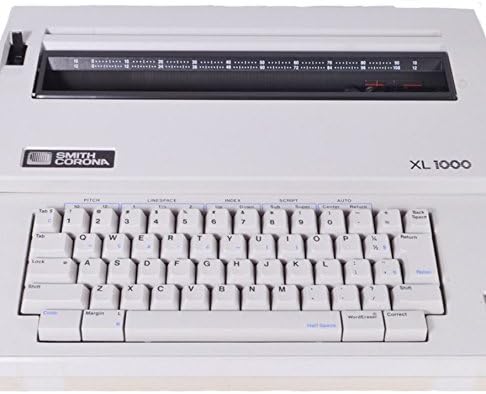 Rebuilt Discontinued Smith Corona XL 1000 Typewriters by Around The Office with New Machine Guarantee, Extra Ribbons & Correction Tapes, and Dust Cover