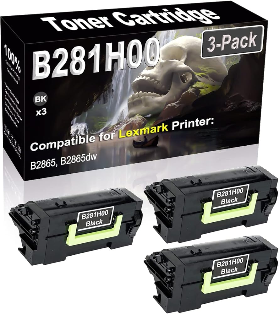 SINIYA 3-Pack (Black) Compatible High Yield B281H00 Laser Printer Toner Cartridge use for B2865 B2865dw Printer