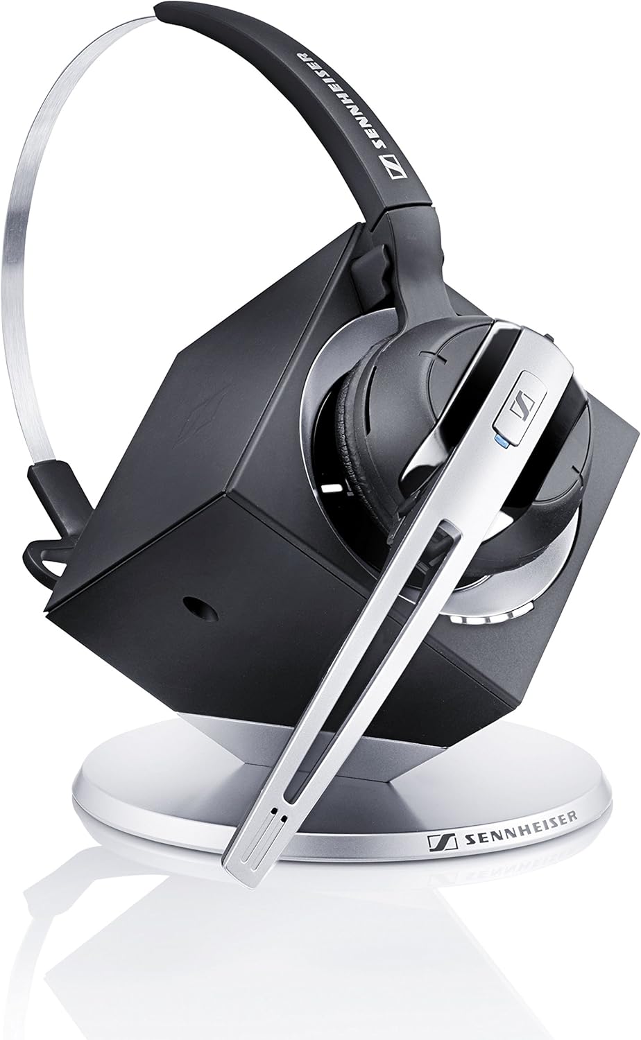 Sennheiser OfficeRunner Convertible Wireless Office Headset with Microphone - DECT 6.0 (Classic Silver)