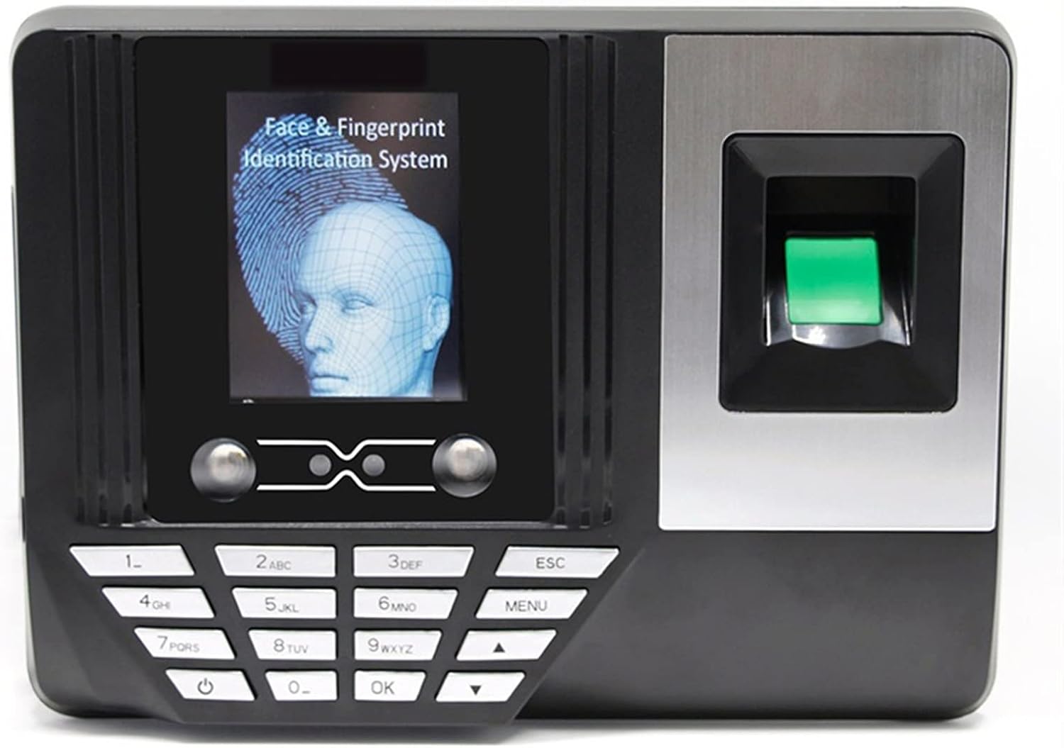 Time Clock Intelligent Time Clock Biometric Fingerprint Recorder Employee Digital Electronic English Reader Machine USB RFID ID Card Office Electronics Products,