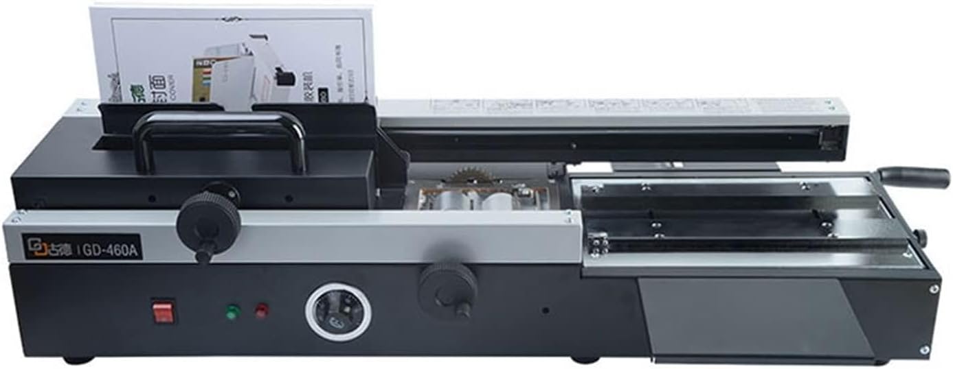 PYPYP 1200W Commercial Manual Automatic Binding Machine Wireless Electric Heating Files Books Hot Melt Adhesive Binding Machine for Beginners DIY