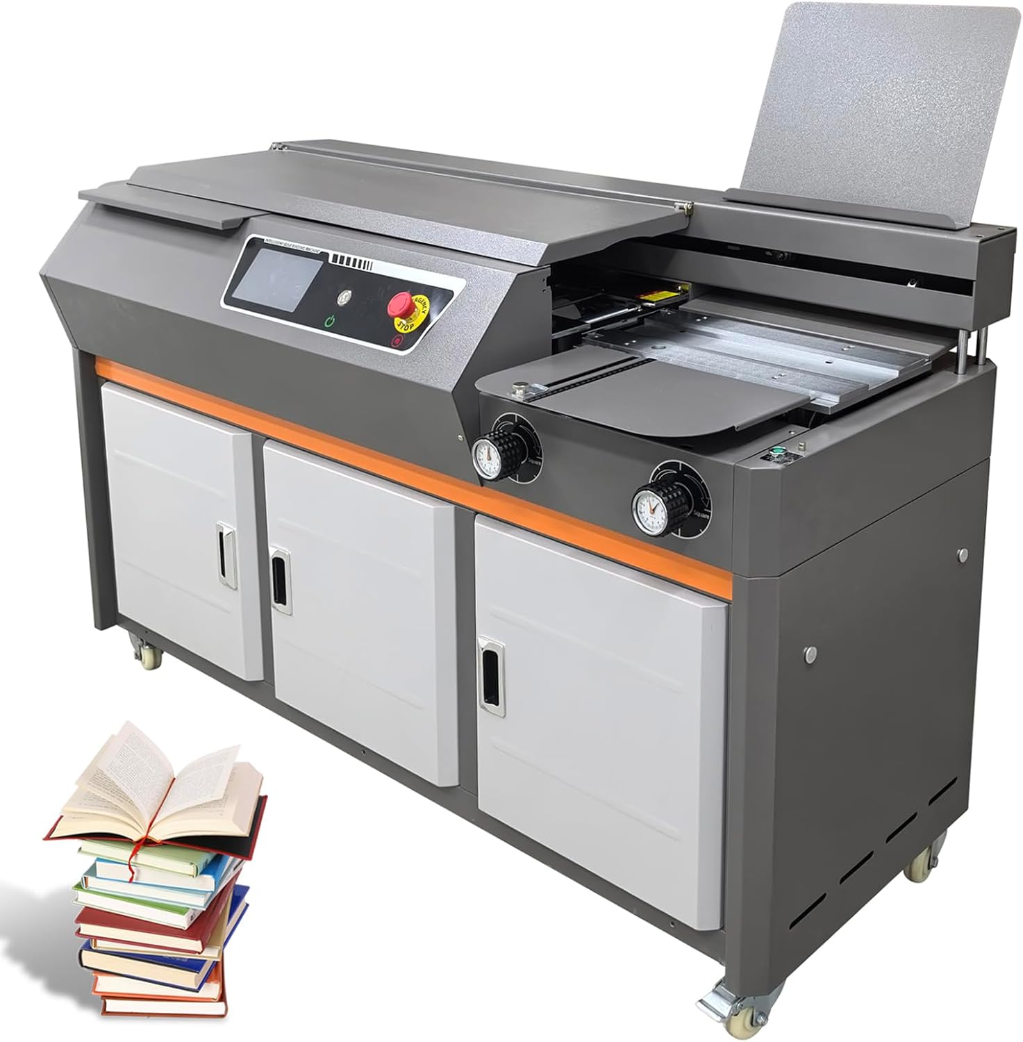 LGXEnzhuo Automatic Binding Machine, 220V 2.3KW High-Speed Glue Binder, 250-350 Books/Hour, 17.3