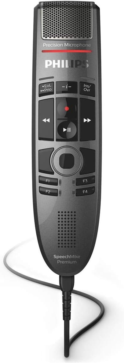 PHILIPS SMP3700 SpeechMike Premium Touch Precision USB Microphone - Push Button Operation. PowerMic Replacement