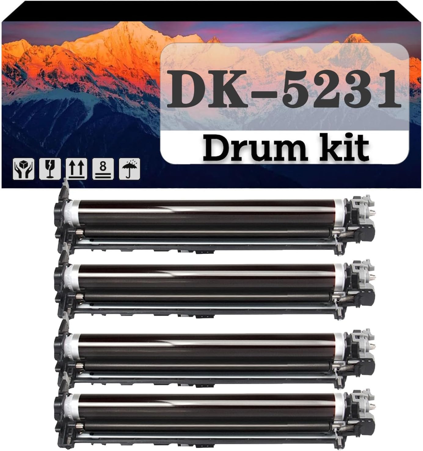 ZHJQDS DK-5231 DK5231 High Capacity Imaging Unit Compatible for Kyocera M5521cdn M5521cdw M5526cdn M5526cdw P5021cdn P5021cdw P5026cdn P5026cdw Printers 4color