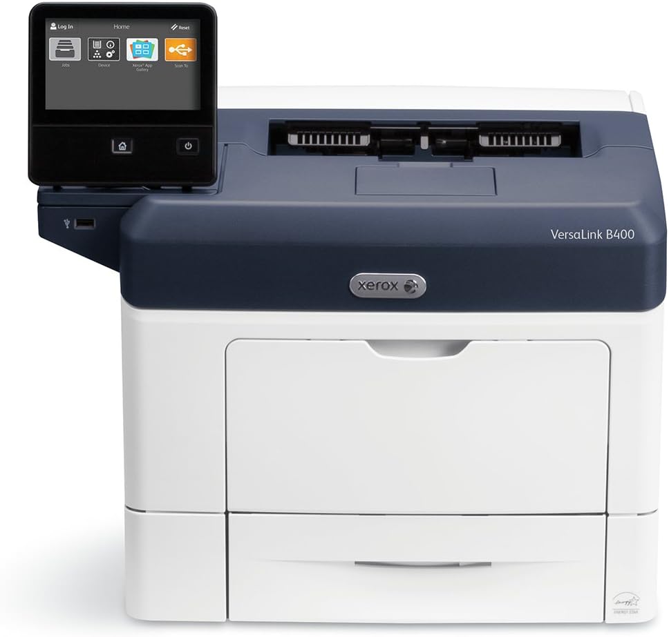 Xerox VersaLink B400/DN Black and White Laser Printer, letter/legal, up to 47ppm, USB/ethernet, automatic duplexing, 550 sheet tray, 150 sheet multi purpose tray
