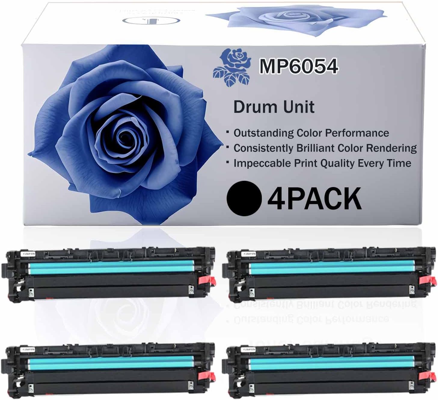 LECUU MP6054 High Yield Drum Unit Compatible for Ricoh MP4054SP MP4055 MP5054SP MP5055 MP6054SP MP6055 Printer, Premium Print Performance for Your Office Needs, 120000 Pages (BK-4PACK)