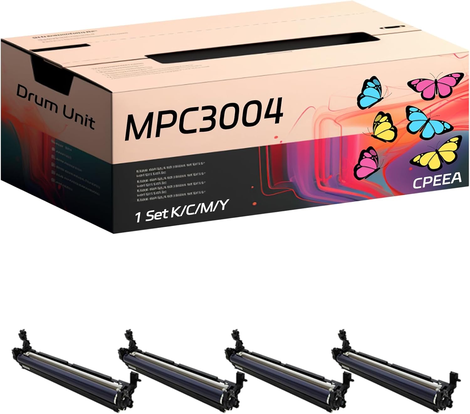 MPC3004 Drum Unit Compatible with Ricoh MP C3004 C3004ex C3504 C3504ex C4504 C4504ex C501SP C6004 C6004ex Printers, High Yield 410000 Pages, Reliable Performance (Multicolor)