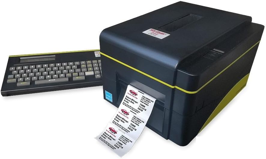 CUTE THINGS & CC Striker III V4.0 Oil Service Reminder Printing System - Oil Change Reminder Printer System w/Keypad, Ink and 500 Service Stickers.