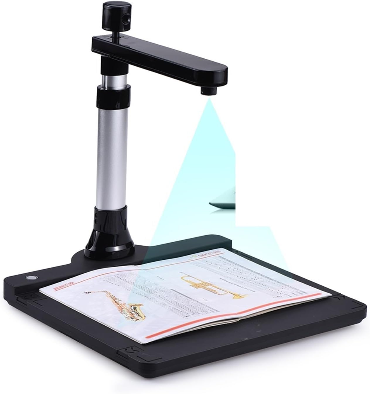 Document Camera Camera Scanner Dual Lens 10 Mega-Pixel HD A3 Document Scanner, OCR Book Scanner Office Book Image Document Camera