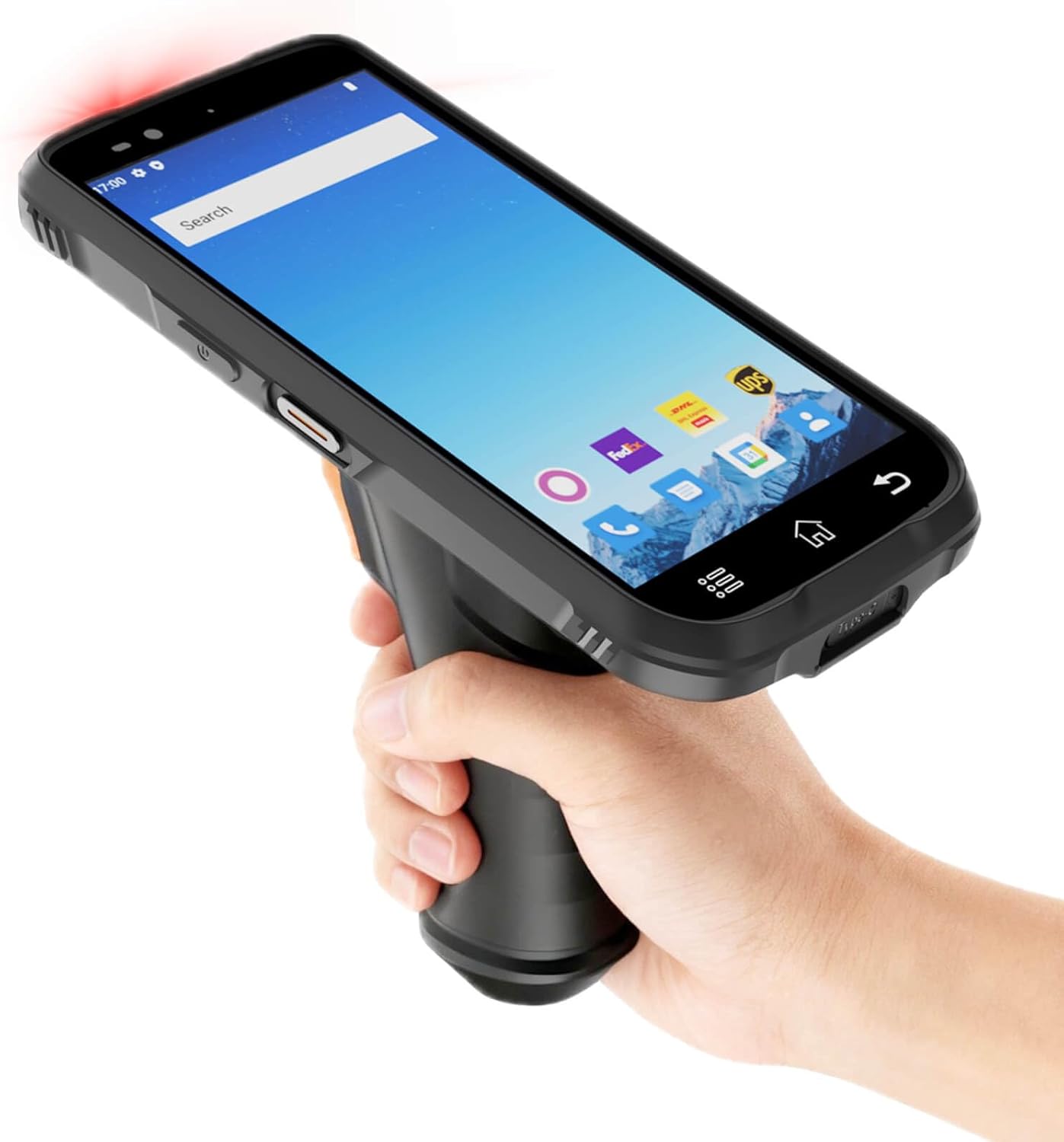 RAYOUNGTEK Rugged Android Barcode Scanner Handheld PDA Mobile Computer with Pistol Grip, 6.0