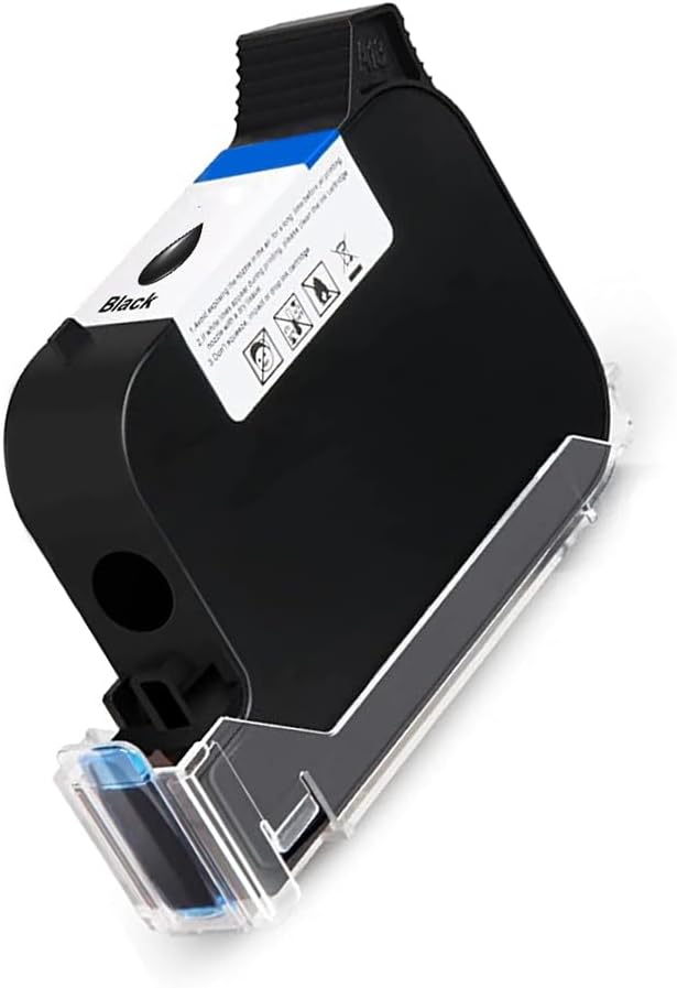 UPRINTJET Black Ink Cartridge, Original 42ml Fast Dry Ink for BT-HH6105B2 Handheld Printer/B10 Mini Handheld Inkjet Printer/BT-HH6205B Batch Code Printer, Replacement Ink Cartridge for Date Printer