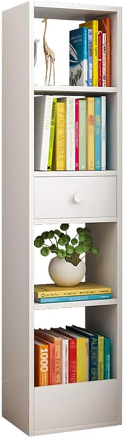 Floorstanding Bookcase, Cubic Locker, Simple Living Room, Office, Open Bookcase, Book Finishing Rack, Multifunctional Combined Bookcase, Display Shelf for Storing Books/CDs/Filing Shelves (White 5