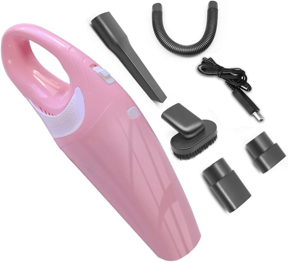 XARONF Handheld Vacuum Cleaner Cordless, Rechargeable (USB Charge), Powerful Suction Cleaner, Portable Hand Vacuum for Pet Hair Home and Car Cleaning (Color : C)