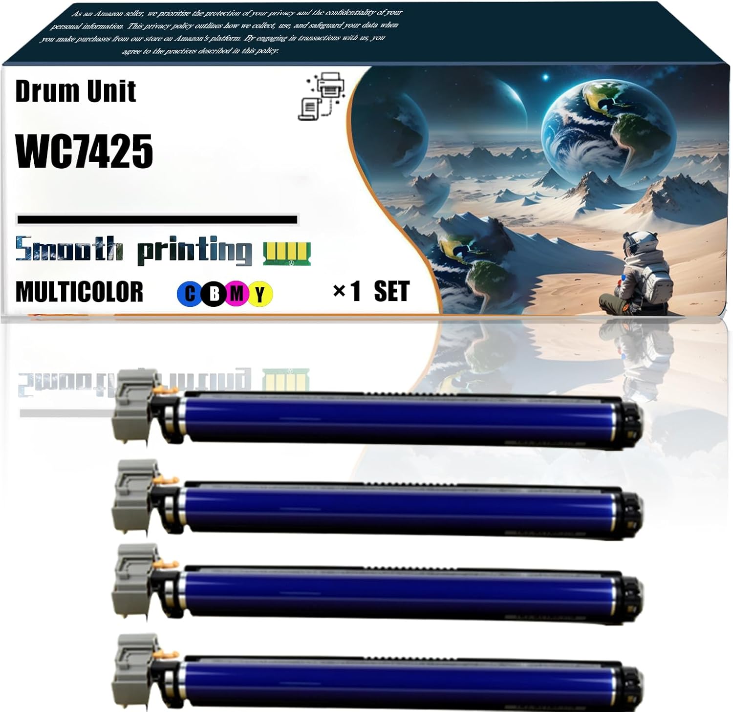 Compatible for Xerox WorkCentre 7425 7428 7435 Printers, WC7425 013R00647 Drum Unit, Ultra-High Print Page Count with Chip 100000 Pages (Multicolor)