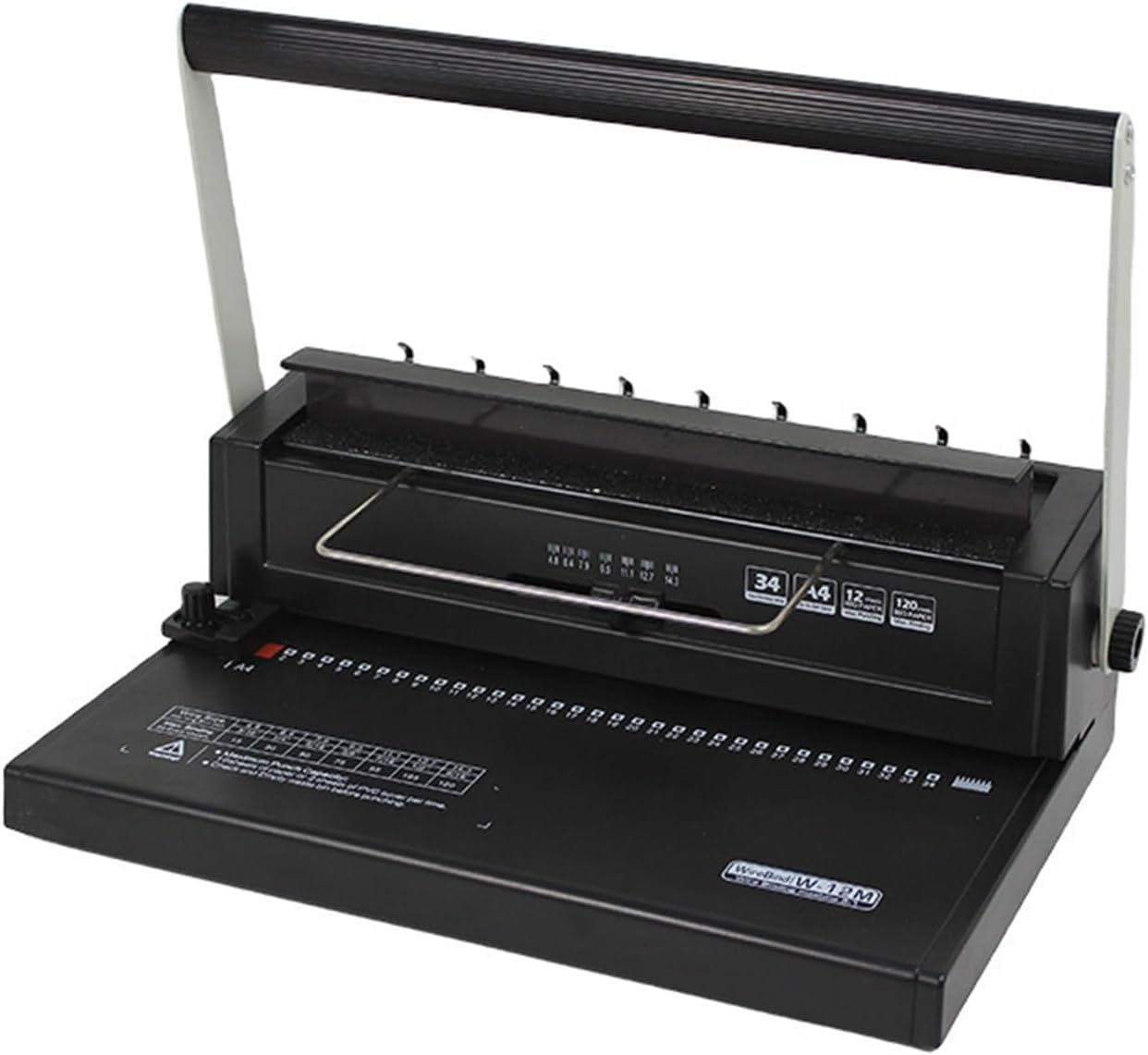 KHZKHC Binding Machine, Comb Binding Machine 34-Holes, Margins 2.5mm, 4.5mm, 6.5mm, Square Hole 4 * 4mm, for Graphic Shops, Schools, Offices, Copy Rooms, Conference Document Binding