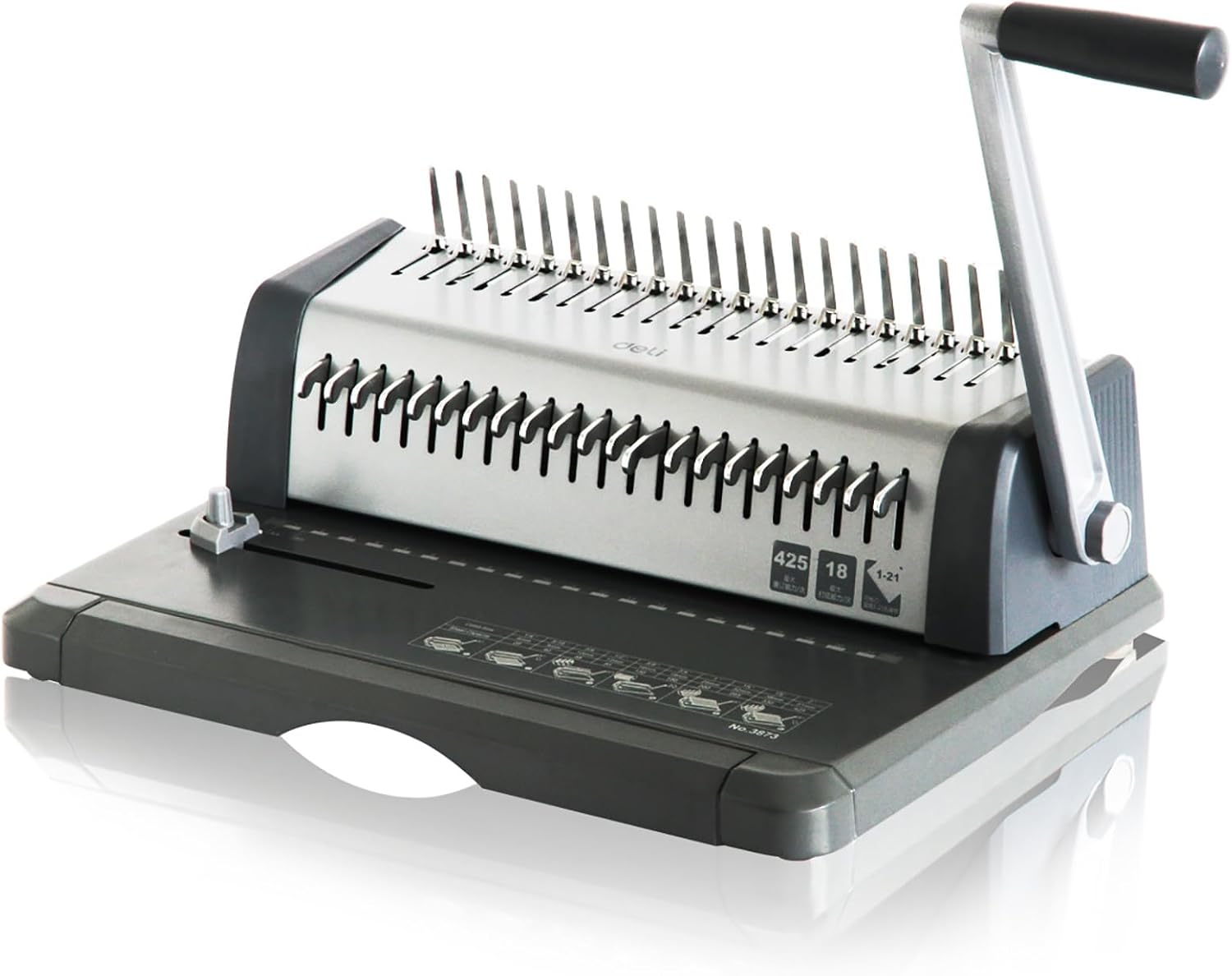 Wsexyy A4 Wire Binding Machine, 21 Holes Wire Coil Binding Machine, Maximum Binding Size 425 Pages, for Office and School for Documents, Books, Notebooks, Notes, Copybooks