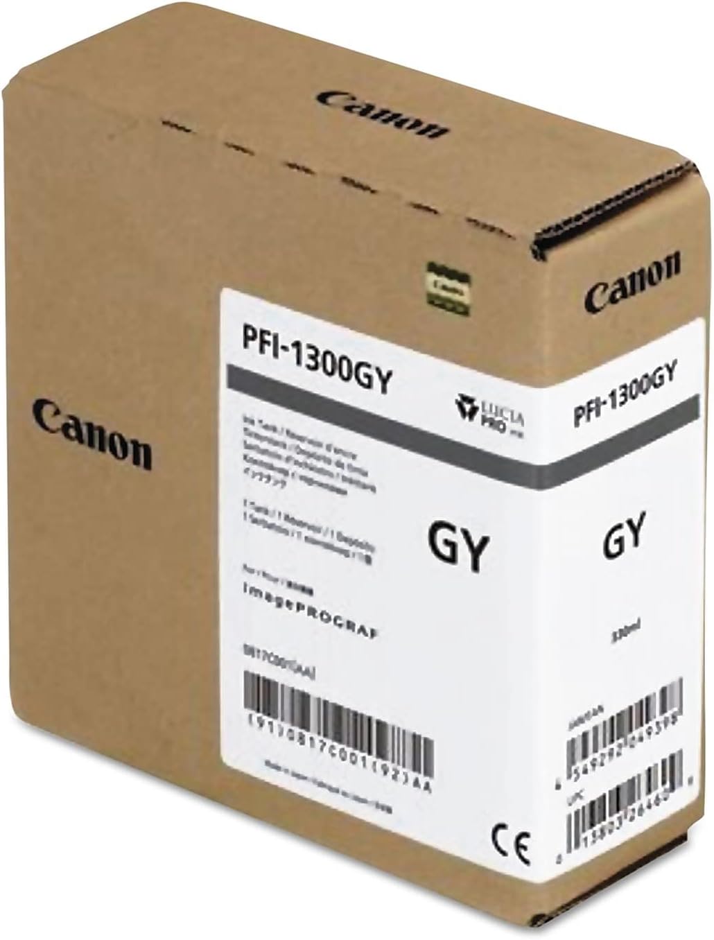 Canon 0817C001AA (PFI-1300) Ink, Gray (CNM0817C001AA)