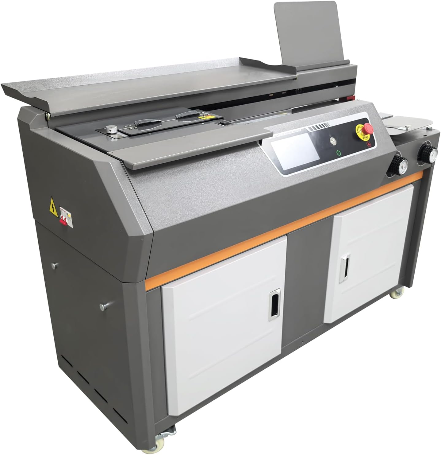 TECHTONGDA Automatic Hot Glue Binding Machine 220V Glue Book Binding Machine with Touch Screen, A4 Perfect Binding Machine 200-300 Books/H Speed, 2.36in Max Binding Thickness