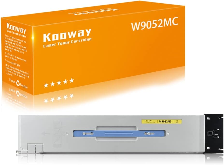 W9050 W9052MC Toner Cartridge Compatible for HP W9052MC Yellow Toner Cartridge Work for HP Color Laserjet Managed E87640dn MFPE87650dn MFP E87650z MFP E87660dn MFP E87660z MFP E87640z MFP Printer