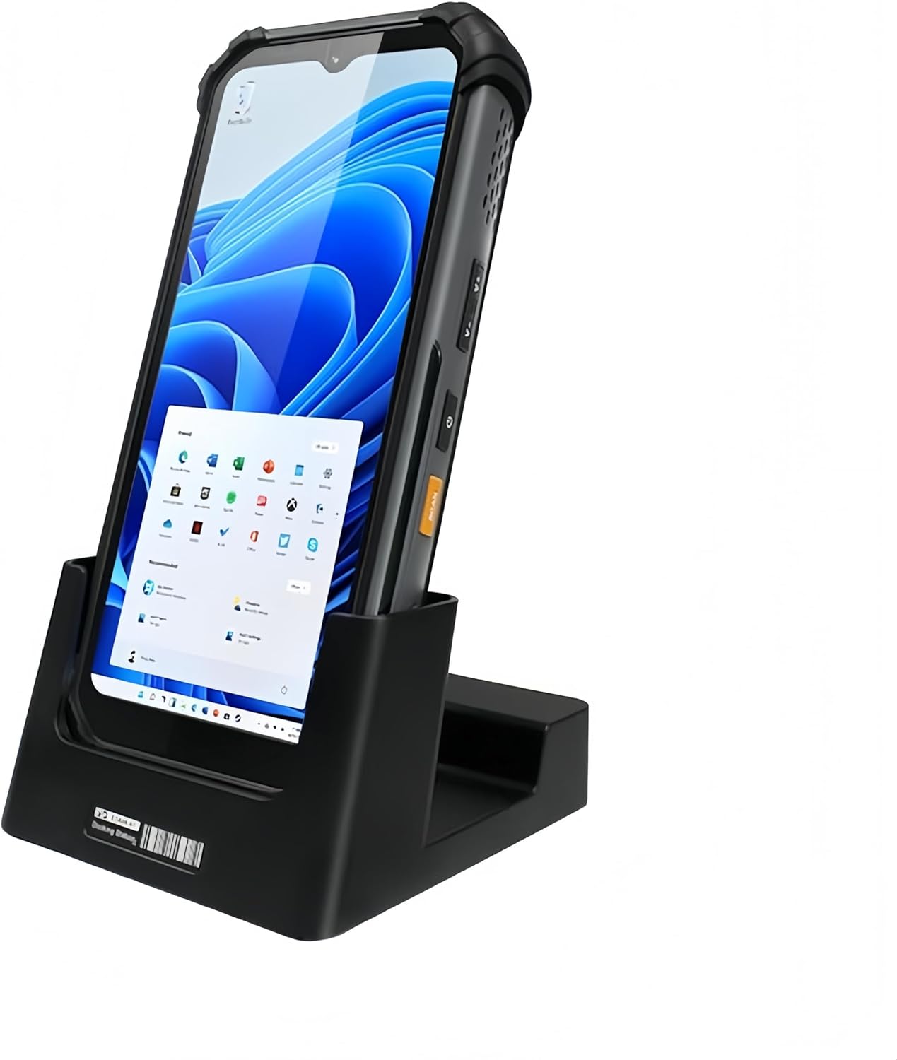6.5-inch Win 11 Pro Rugged Handheld,Handheld Terminal with 1D/2D Scanner and Docking Station (RAM/ROM 16GB+512GB)