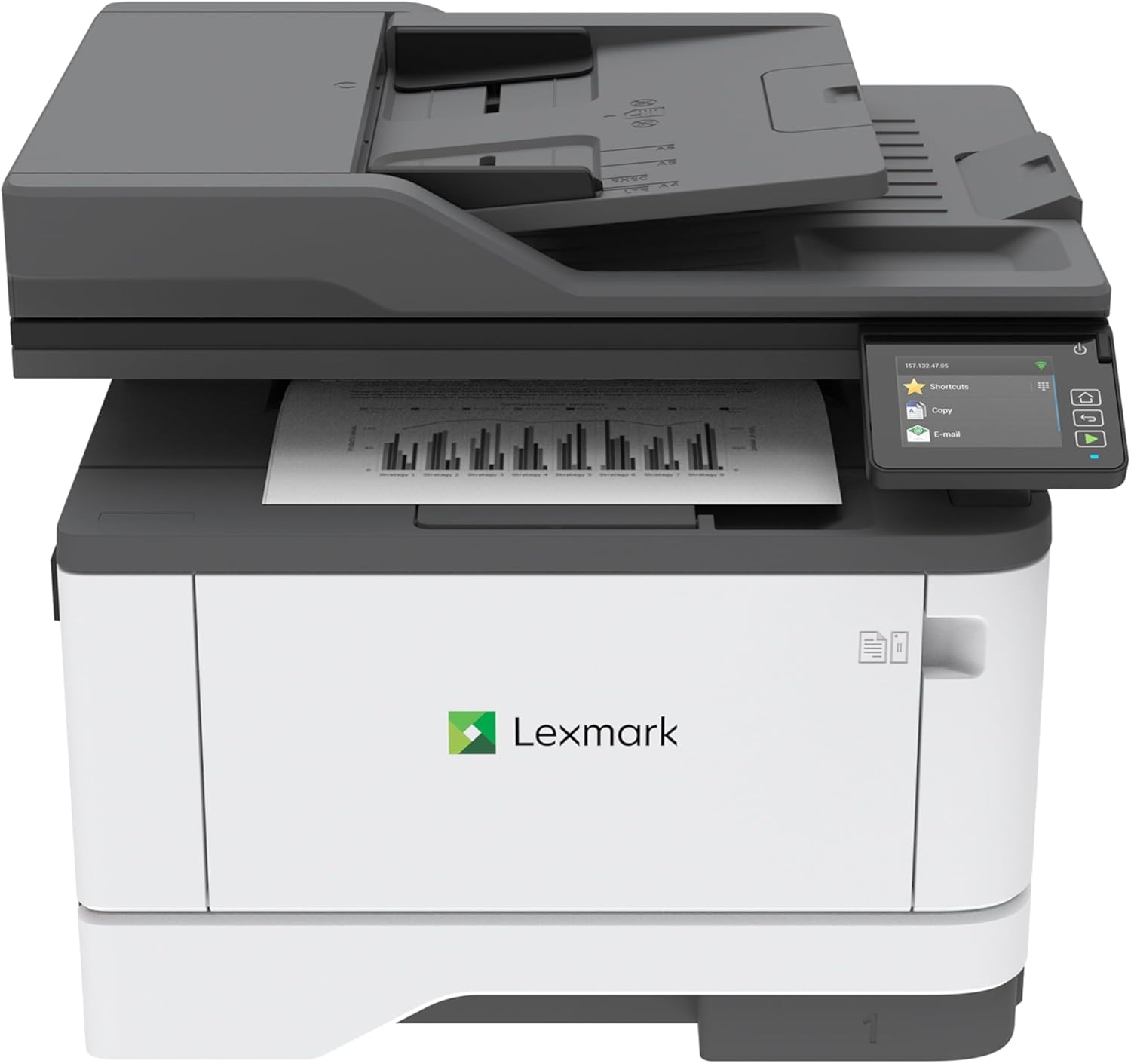 Lexmark MX431adw Laser Monochrome MFP Printer with Touchscreen, Copier Scanner Printer, Automatic Two-Sided Scanning, Wireless, Analog fax (29S0500)
