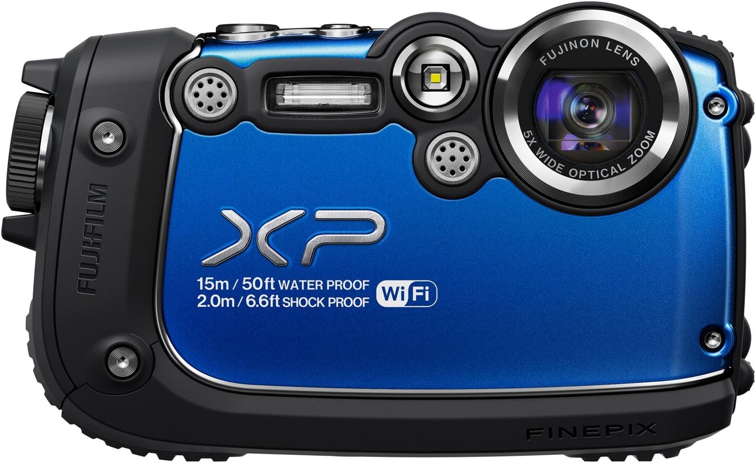 Fujifilm FinePix XP200 Blue 16MP Waterproof Digital Camera with 3-Inch LCD (Blue)