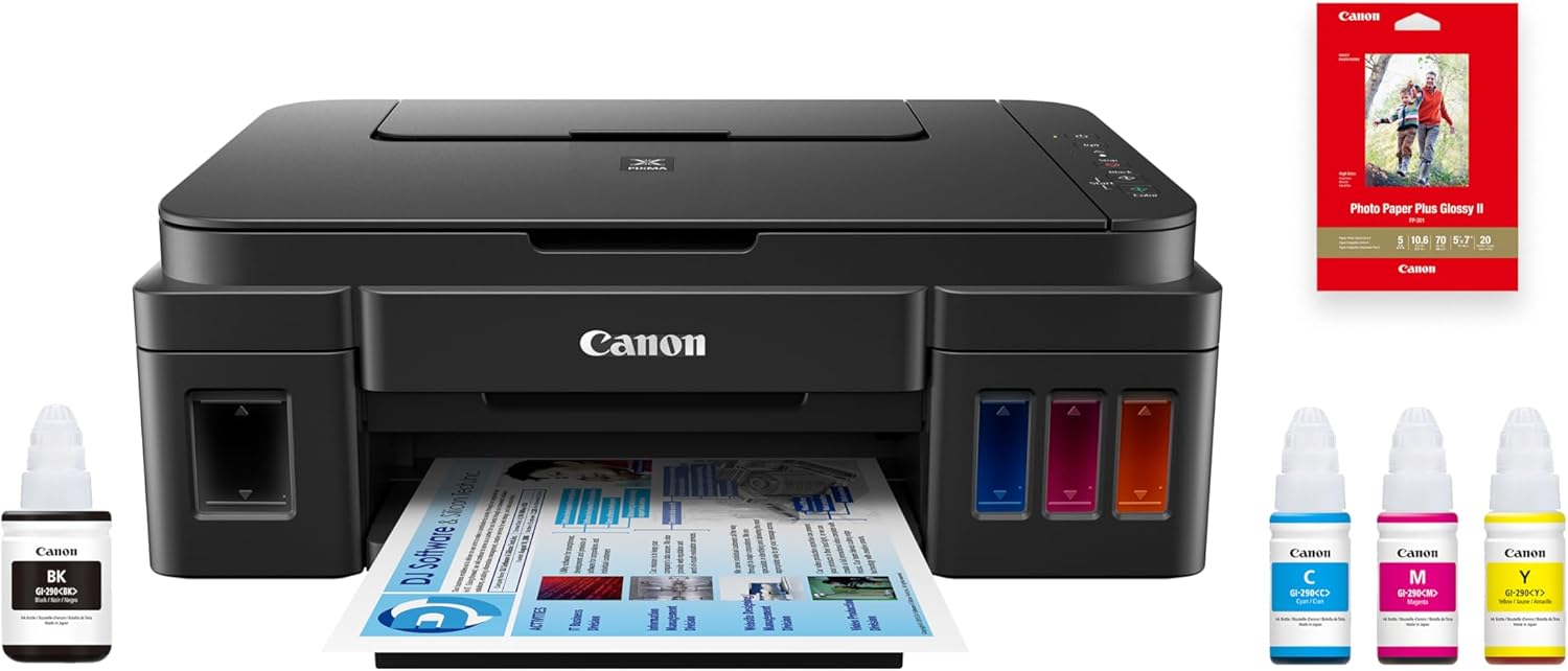 Canon PIXMA G3202 - MegaTank, Wireless All-in-One Printer