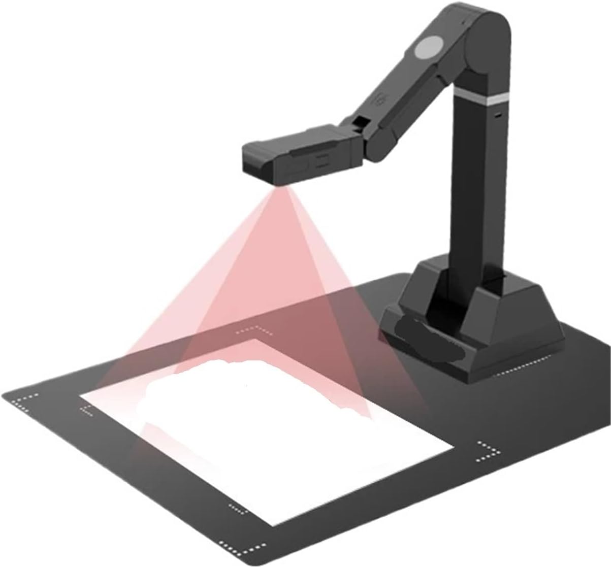 Book Scanner, High Speed Desktop Book Document Camera Scanner Format for School,Portable