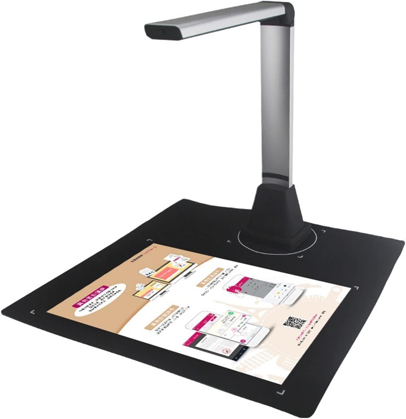 Document Scanners, Scanner Q580 Book & Document Cim FAX, 5 Mega-Pixel, Soft Base, Camera, Capture Size A4, English Software, for Office, Teaching