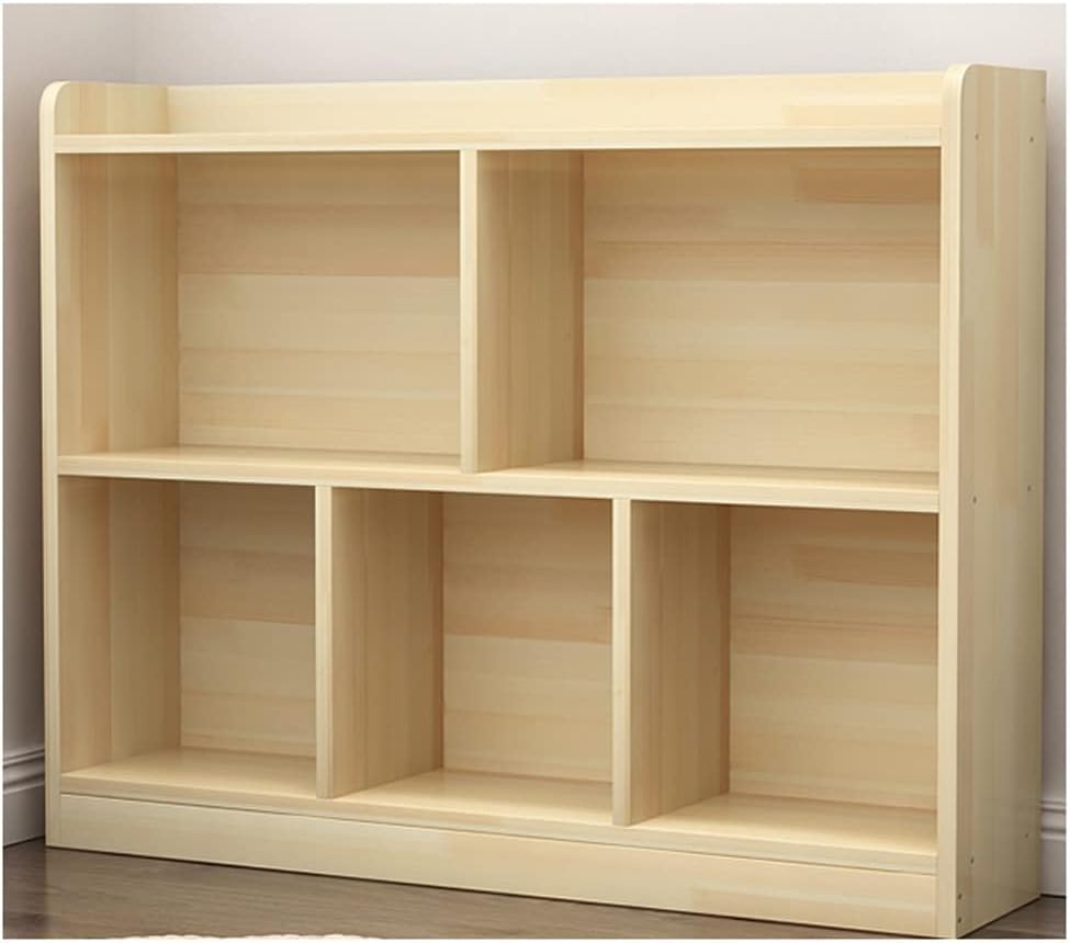 HIHELO Book Case Bookshelf Bookcase, Industrial Horizontal Long Shelf for Living Room Organizer for Living Room Storage Cubes Unit Shelf Bookshelves