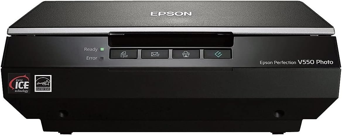 Epson B11B210201 Perfection V550 Photo Color Scanner, 6400 x 6400 dpi