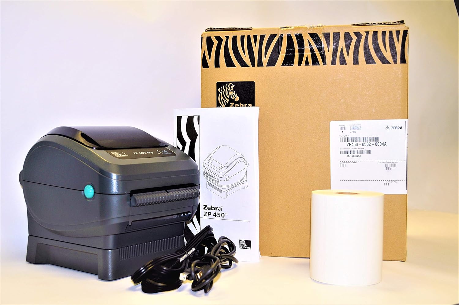 Zebra ZP450-0502-0004A CTP High Speed Direct Thermal Label Printer, Supports UPS Worldship, FedEx, Stamps, Shipworks, Shiprush and Many More