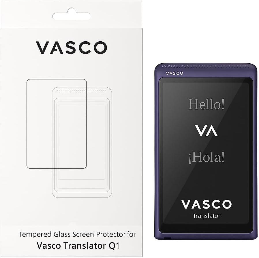 Vasco Translator Q1 with Dedicated Tempered Glass Screen Protector