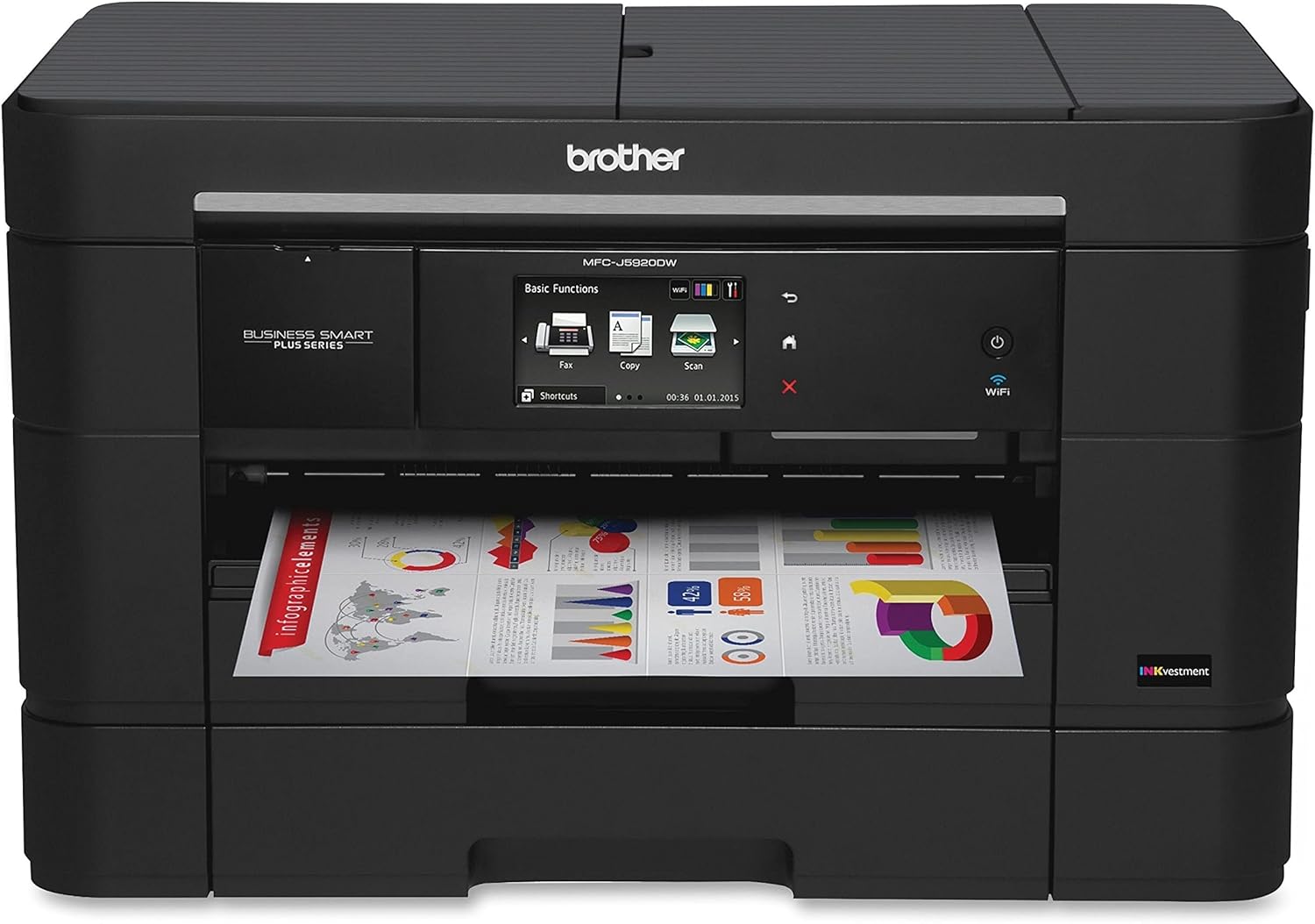 Brother MFC-J5920DW Wireless Inkjet All-in-One High Volume Printer with Scanner, Copier and Fax, Amazon Dash Replenishment Ready