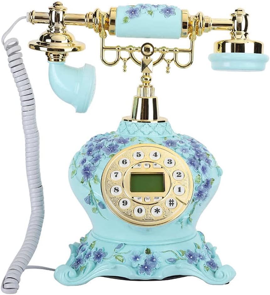 Antique Telephone Corded Landline Home Phones Vintage Classic Ceramic Home Telephone Antique Home Office Landline Equipment