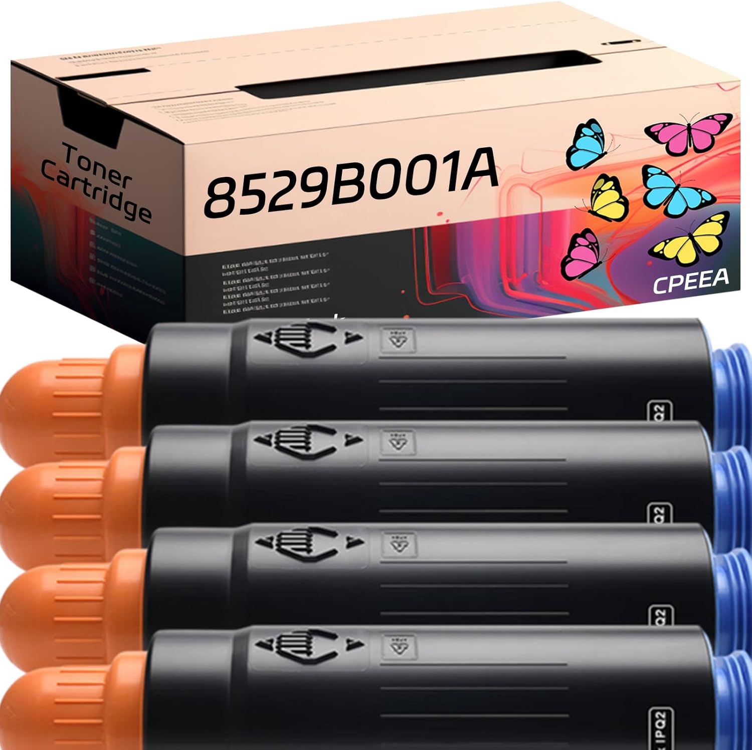 Compatible for Canon 8529B001AA Toner Cartridge Work for Canon imagePRESS C10010VP C8000VP C9010VP C10000VP Printers, with Chip, High Yield 54000 Pages, Clear Printing (4 Pack Black)