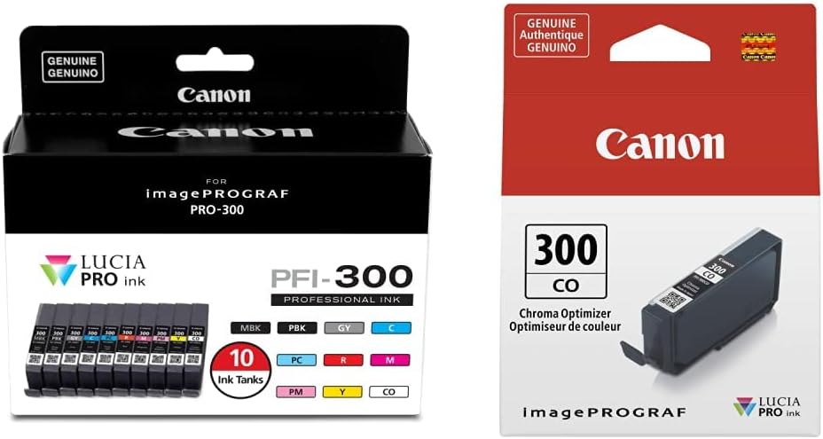 Canon PFI-300 Lucia PRO Ink Tank Set for imagePROGRAF PRO-300 Printer
