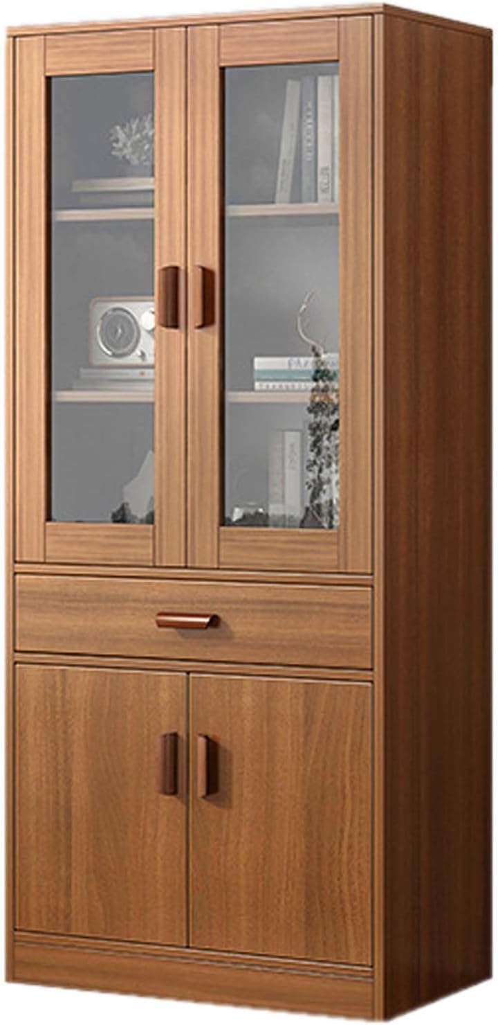 HUHJYUGE Small Book Shelf Industrial Bookcase, Free Standing Bookcase, Utility Organizer Shelves, Corner Storage Shelves, Wood Storage Display Rack, Bookcase Home Decor Furniture, for Books, CDs