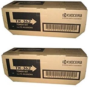 TK362 Genuine Kyocera Toner Cartridge 2 Pack, 1T02J20US0, 20000 Page-Yield Per Ctg, Black