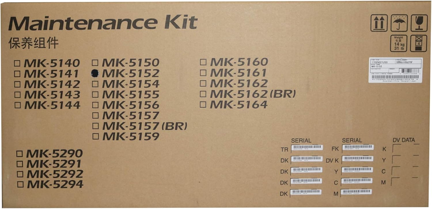 Kyocera 1702NS7US0 Model MK-5152 Maintenance Kit; Compatible with ECOSYS P6035cdn and P6235cdn Color Printers; Up to 200000 Pages Yield