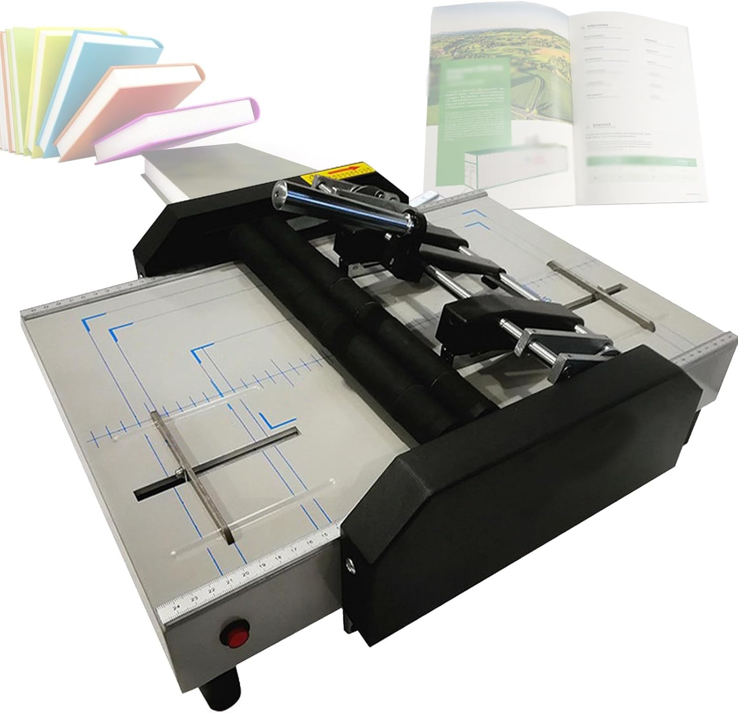 TYYMLY A3 Folding Binding Machine,Manual Paper Booklet Folder,70W Booklet Making Machine MAX 12.4