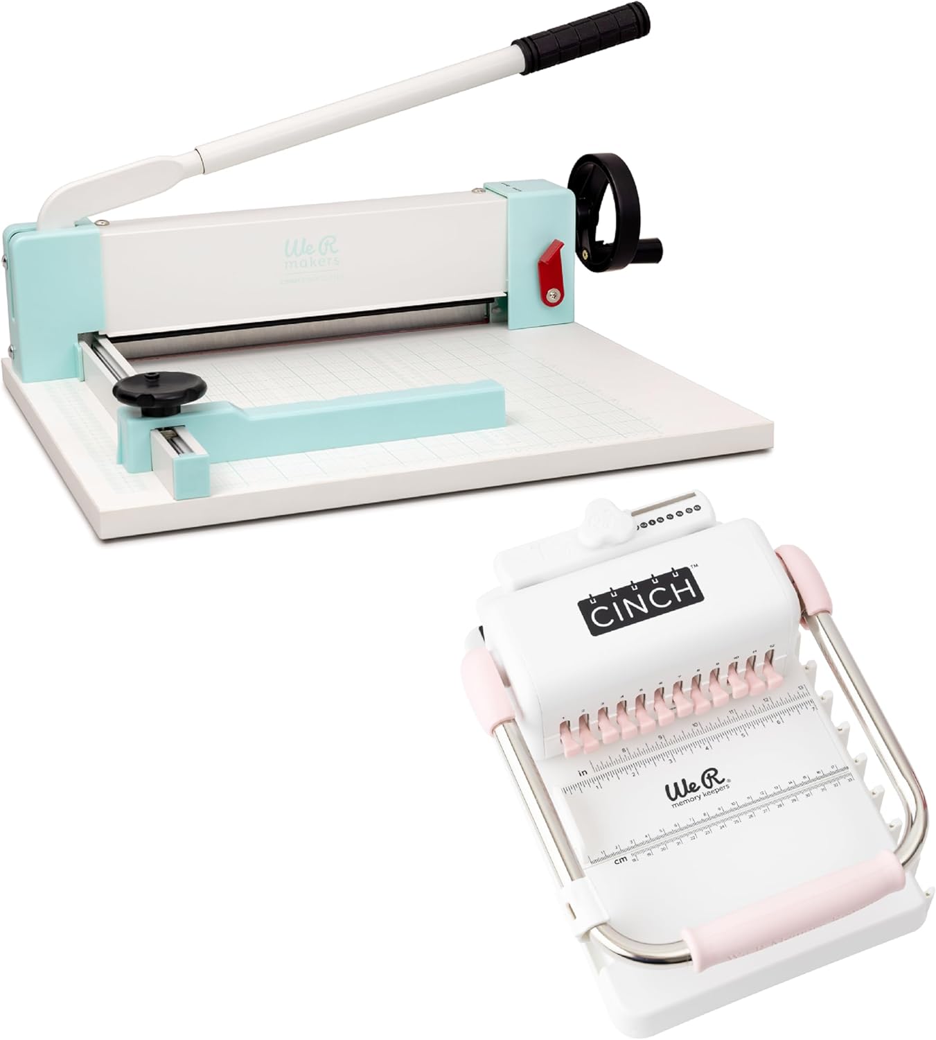 We R Memory Keepers, Cinch Book Binding Machine 2 Cutting Bundle, Includes Cinch Machine and Cinch Stack Cutter