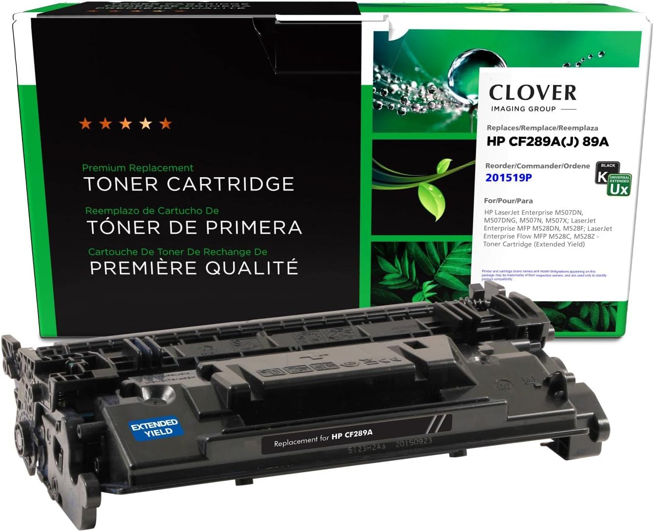 Clover Remanufactured Extended Yield Toner Cartridge Replacement for HP CF289A | Black