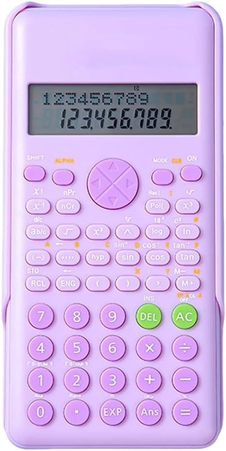 Student Math Calculator 2 Lines Shows That The Scientific Calculator is Suitable for Middle School Students(D)