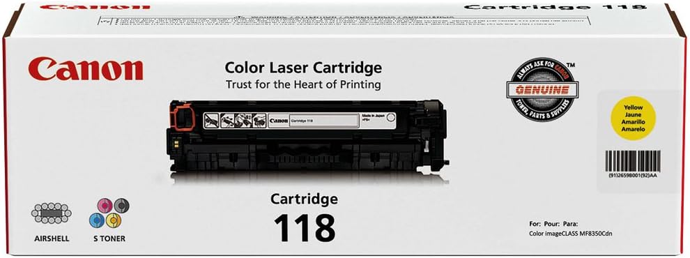 Canon USA, Toner Cart Yellow/MF8350CDN (Catalog Category: Printers- Multi Function Units / Toner Cartridges)