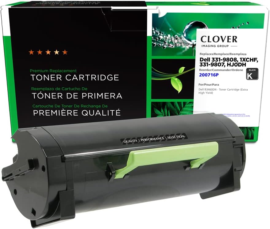Clover Remanufactured Toner Cartridge Replacement for Dell B3460 | Black | Extra High Yield