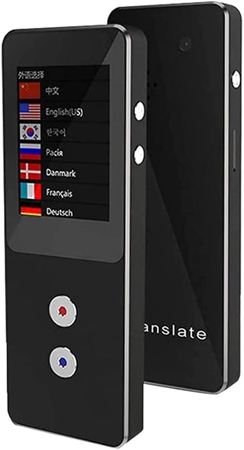 Instant Language Translator Device,Portable Foreign Language Real-Time 2-Way Translations for Learning Shopping Travel Business Decoration Star of Light