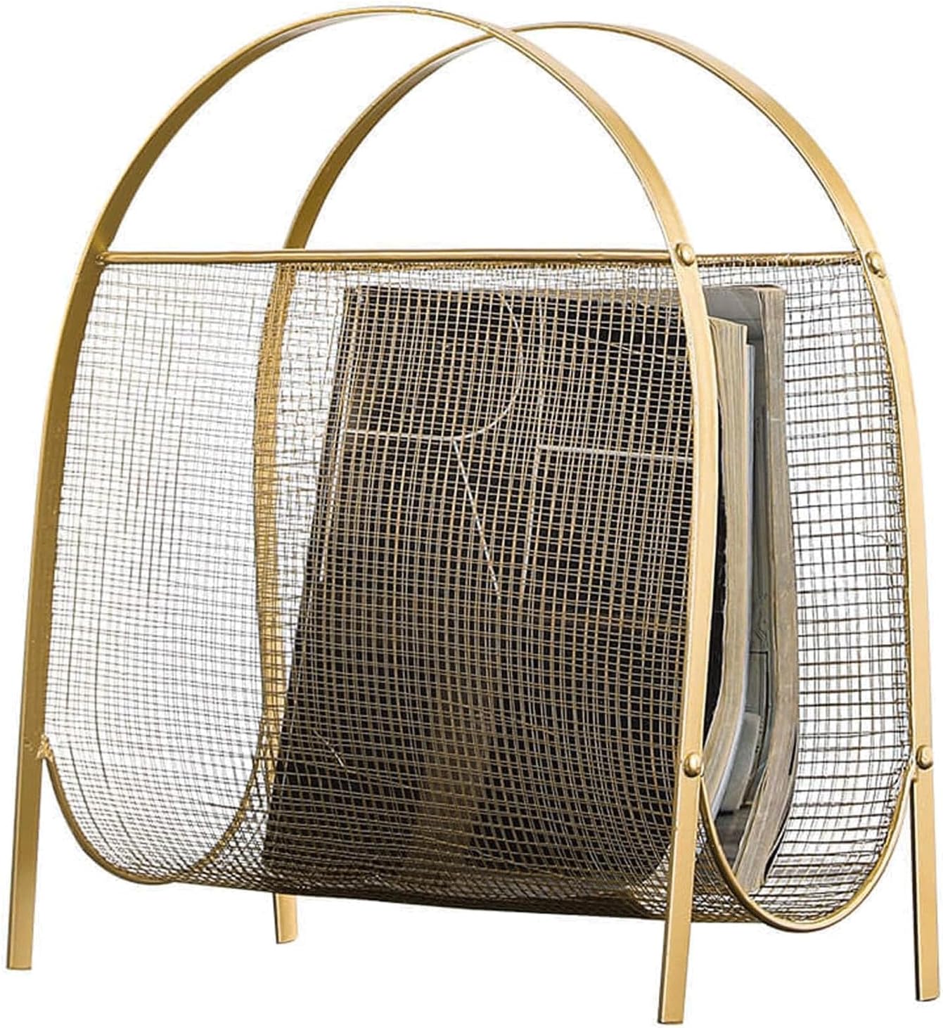 Iron Bookshelf Nordic Style Standing Bookcase Magazine File Book Book Rack Organizer for Home Bedroom Office Bookshelves