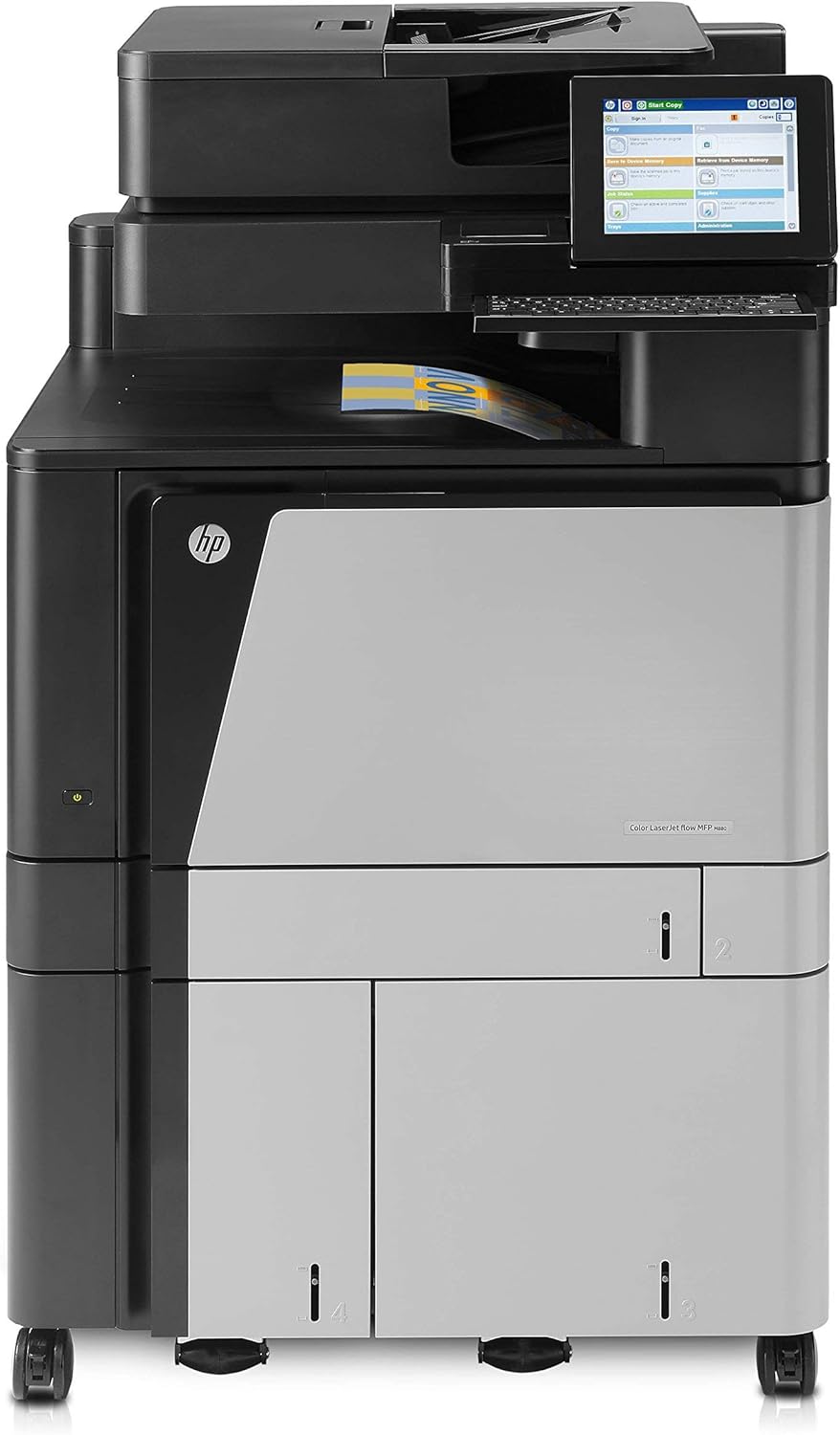 HP Color LaserJet Enterprise flow MFP M880z+ A2W76A with Stapler Stacker 90-day warranty (Renewed)
