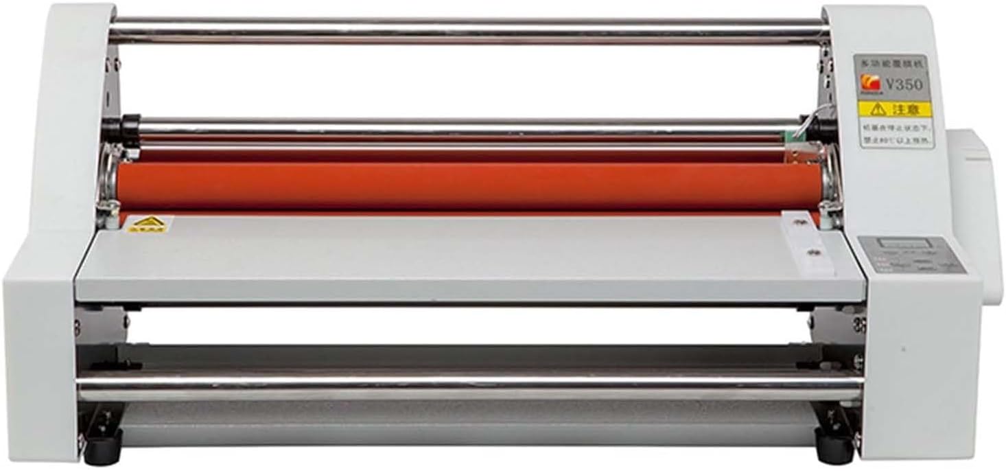 LYNNEYING 13Inch Digital Display Laminator, 4 Rollers, Hot Cold Roll Laminating Machine, Electronic Temperature Control, 35cm Sealing Width, for Home School Office